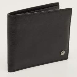 Pre Owned Montblanc Westside Black Leather Bifold Wallet