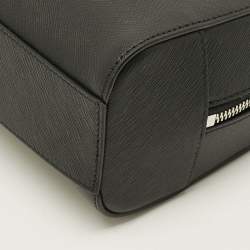 Pre Owned Montblanc Sartorial Black Leather Wash Bag