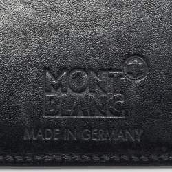 Pre Owned Montblanc Meisterstuck Black Leather Card Holder