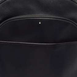 Pre Owned Montblanc Sartorial Black Textured Leather Backpack