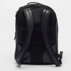 Pre Owned Montblanc Sartorial Black Textured Leather Backpack