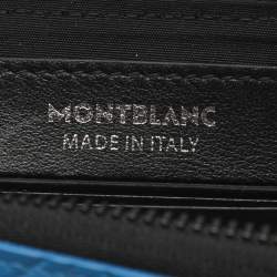 Pre Owned Montblanc M_Gram 4810 LT Blue Leather Long Wallet