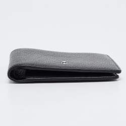 Pre Owned Montblanc 8CC Black Leather Bifold Wallet