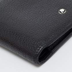 Pre Owned Montblanc 8CC Black Leather Bifold Wallet