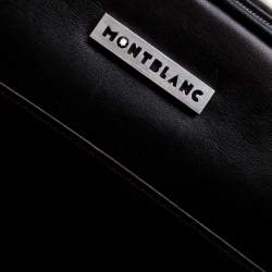 Pre Owned Montblanc Brown Leather Messenger Bag