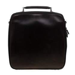 Pre Owned Montblanc Brown Leather Messenger Bag