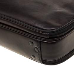 Pre Owned Montblanc Brown Leather Messenger Bag