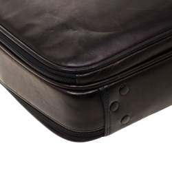 Pre Owned Montblanc Brown Leather Messenger Bag