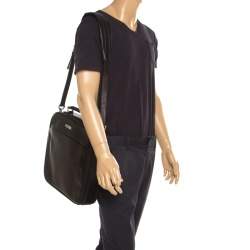 Pre Owned Montblanc Brown Leather Messenger Bag