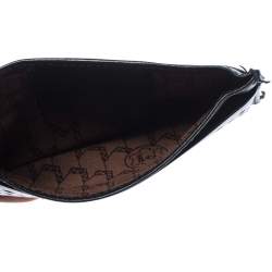 Pre Owned Montblanc Black Perforated Leather Card Holder 2CC