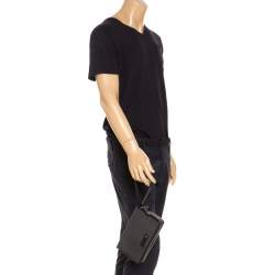 Montblanc Black Canvas Meisterstück Double Zip Organizer