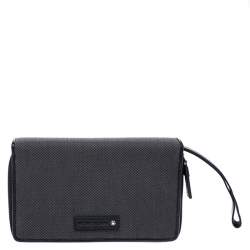 Montblanc Black Canvas Meisterstück Double Zip Organizer