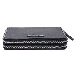 Montblanc Black Canvas Meisterstück Double Zip Organizer