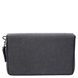 Montblanc Black Canvas Meisterstück Double Zip Organizer