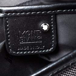 Mont Blanc Black Meisterstuck Canvas Large Messenger Bag