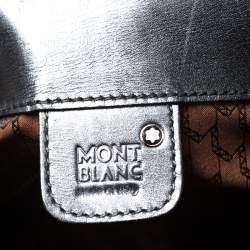 Pre Owned Montblanc Black Leather Meisterstuck Large Messenger Bag