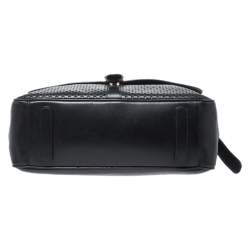 Pre Owned Montblanc Black Leather Meisterstuck Large Messenger Bag