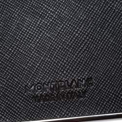 Pre Owned Montblanc Black Leather Sartorial Hard Shell Business Card Holder