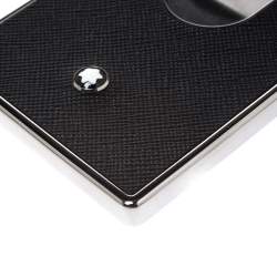 Pre Owned Montblanc Black Leather Sartorial Hard Shell Business Card Holder