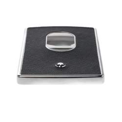 Pre Owned Montblanc Black Leather Sartorial Hard Shell Business Card Holder