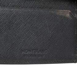 Pre Owned Montblanc Grey Leather Bifold Wallet