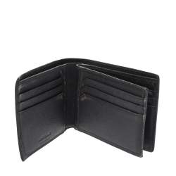 Pre Owned Montblanc Grey Leather Bifold Wallet