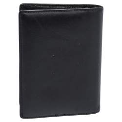 Montblanc Black Leather Meisterstuck Bifold Card Holder