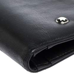 Montblanc Black Leather Meisterstuck Bifold Card Holder