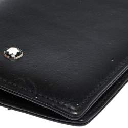 Montblanc Black Leather Meisterstuck Bifold Card Holder