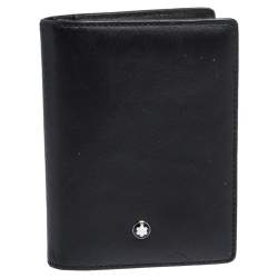 Montblanc Black Leather Meisterstuck Bifold Card Holder