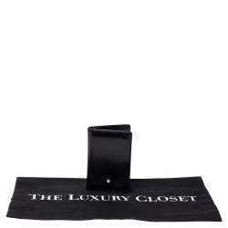 Pre Owned Montblanc Black Leather Meisterstuck Business Card Holder
