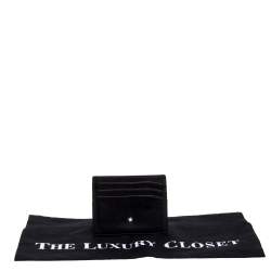 Pre Owned Montblanc Black Leather Meisterstuck Card Holder 6CC
