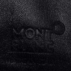 Pre Owned Montblanc Black Leather Meisterstuck Card Holder 6CC