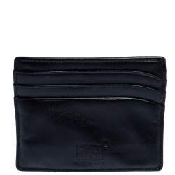 Pre Owned Montblanc Black Leather Meisterstuck Card Holder 6CC