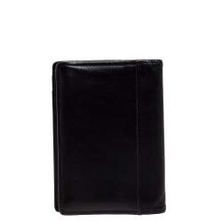 Pre Owned Montblanc Black Leather Meisterstuck Business Card Holder