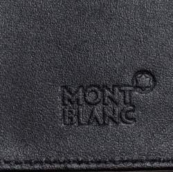 Pre Owned Montblanc Black Leather Meisterstuck Business Card Holder