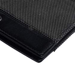 Montblanc Grey/Black Canvas and Leather Meisterstuck Bifold Wallet