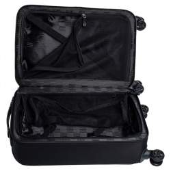 Montblanc Black Nylon and Leather Nightflight Carry-on Weekend Trolley 