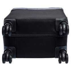 Montblanc Black Nylon and Leather Nightflight Carry-on Weekend Trolley 