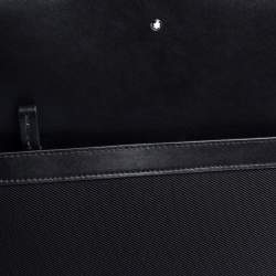 Montblanc Black Nylon and Leather Nightflight Carry-on Weekend Trolley 