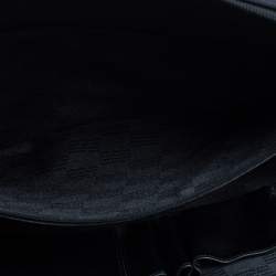 Pre Owned MontBlanc Black Canvas and Leather Nightflight Document Briefcase Bag