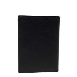 Pre Owned حافظة جواز سفر مون بلان ميسترستوك جلد سودءا