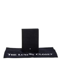 Pre Owned حافظة جواز سفر مون بلان ميسترستوك جلد سودءا