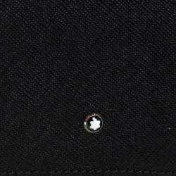 Pre Owned حافظة جواز سفر مون بلان ميسترستوك جلد سودءا