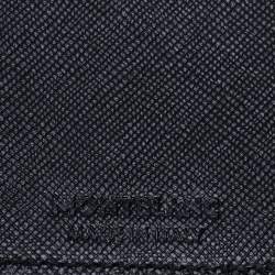 Pre Owned حافظة جواز سفر مون بلان ميسترستوك جلد سودءا