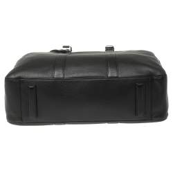 Pre Owned Montblanc Black Soft Grained Leather Meisterstuck Document Briefcase