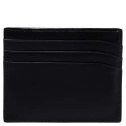 Pre Owned حافظة بطاقات مون بلان مايسترستاك جلد سوداء 6CC