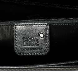 مملوكة مسبقًا Montblanc Black Leather Meisterstuck Double Gusset Briefcase
