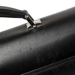 مملوكة مسبقًا Montblanc Black Leather Meisterstuck Double Gusset Briefcase