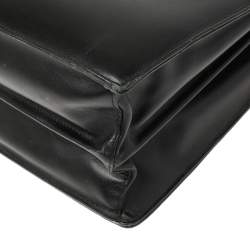 مملوكة مسبقًا Montblanc Black Leather Meisterstuck Double Gusset Briefcase